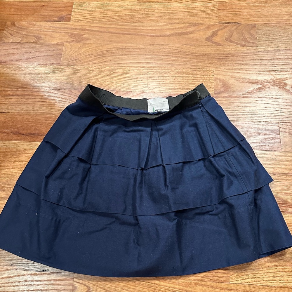 Phillip Lim blue denim flare skirt